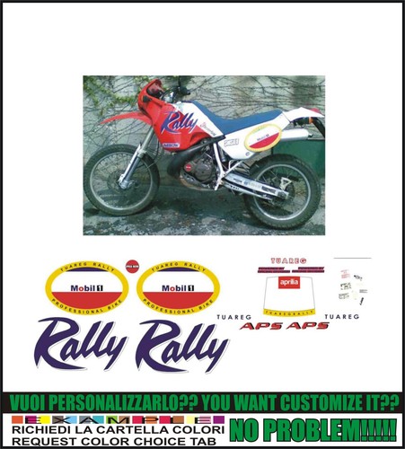 Adesivi tuareg 125 rally 1990 - adesivi,