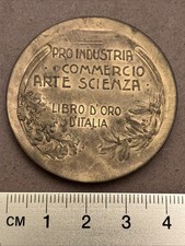 MEDAGLIA Pro Industria - Commercio - Arte - Scienza -LIBRO d' ORO d' ITALIA