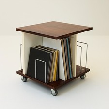 Porta Vinili Vintage Space Age Mobiletto Dischi