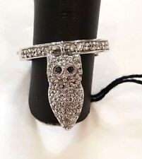 Roberto Giannotti Anello Gufo Civetta in Argento e Zirconi GFA120 SCONTO 30%