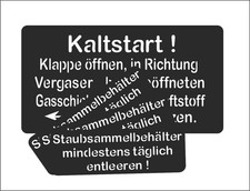 Zundapp Zündapp KS600 KS500 K500 set stencil filtro avviamento a freddo SAHARA