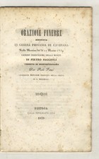 Orazione funebre recitata in