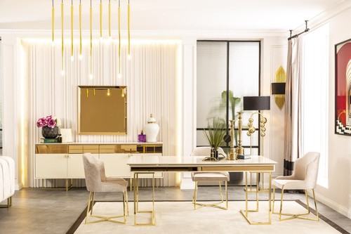 Set sala pranzo oro tavolo - sala, da