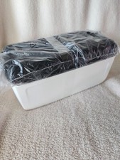 Tupperware BreadSmart Bread Keeper Junior bianco e nero NUOVO