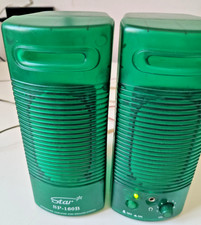 CASSE ACUSTICHE PER PC DESIGN VERDE TRASPARENTE - JACK AUDIO - SPINA RETE