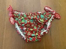 CALZEDONIA SLIP COSTUME DA BAGNO BAMBINA 8 ANNI ROSSO E VERDE