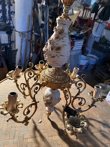 Lampadario antico capodimonte - antico,