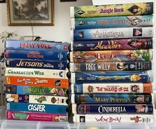 20 VHS LOT vintage tape disney