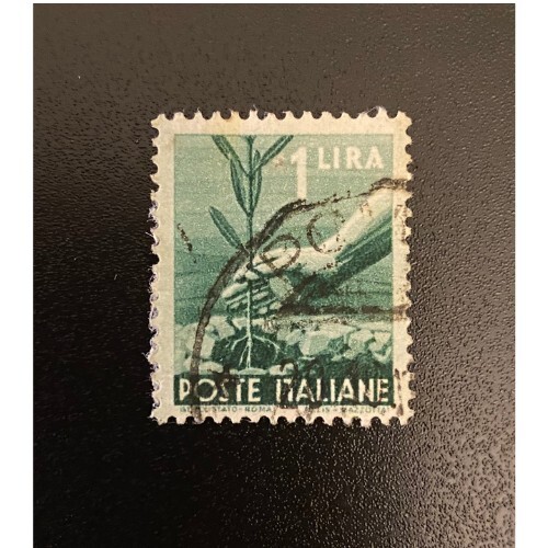 Francobollo poste italiane - poste, "1