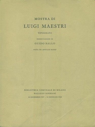 Mostra luigi maestri - mostra, di