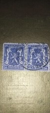 francobolli/2 Francobolli Belgio 50 Cent,Leone Rampante