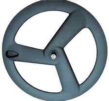 700C 3 Raggi Clincher/Ruota Tubolare in Carbonio per Bici Strada/Pista/Tempo/Prova