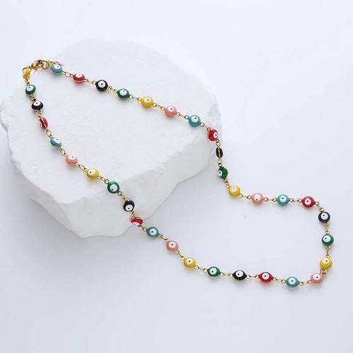 Collana acciaio oro argento - collana,