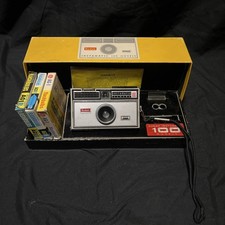 Macchina fotografica vintage Kodak Instamatic 100 con scatola e manuali originali - non testata