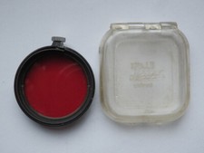 LEICA LEITZ FILTRO colorato rosso red 39 mm colored filter vintage