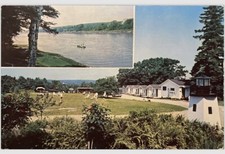 PEMAQUID Maine Postcard Sea Acres Cottage Motel Camping Area Split Views Camper