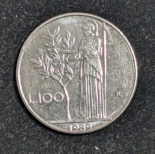 1989 italy 100 lire - 100,