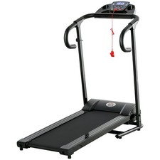 HOMCOM Tapis Roulant Elettrico Pieghevole con Display Velocità 0.8-10km/h 500W