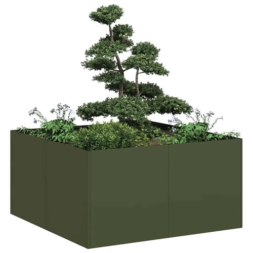 Vidaxl fioriera verde oliva - vidaxl,