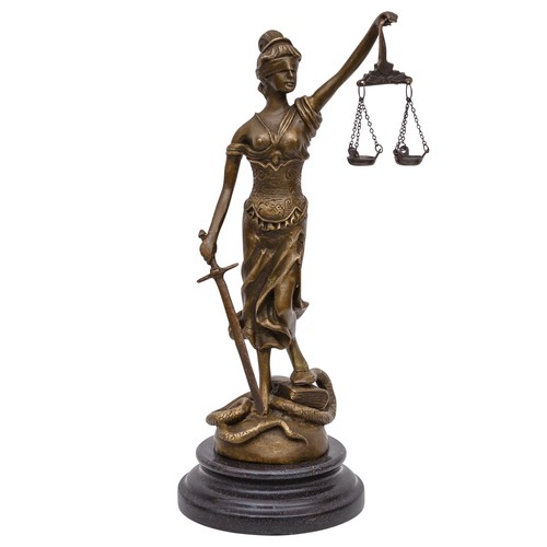 Scultura bronzo justitia - bronzo,