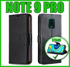 Flip Cover Custodia Magnetica per Xiaomi Redmi Note 9 Pro Portafoglio a Libro