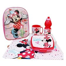 Zainetto 3D Minnie Rosa con Luce Led Porta Merenda Borraccia Tazza Scuola Asilo