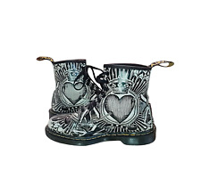 Dr Martens anfibi 1460 UK 5 EU 38 pitone grigio Egret playing cards