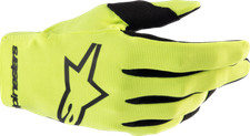 ALPINESTARS GUANTI BIMBO Radar Gloves GIALLO NERO MOTO CROSS ENDURO QUAD TG X...