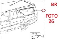 VETRO FISSO VERDE FIANCATA POSTERIORE DX FIAT TEMPRA SW 93- ORIGINALE