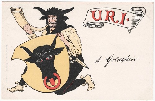 Vecchia cartolina litografica - vecchia,