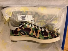 Nuove sneakers Adidas X BAPE X Stan Smith 30° anniversario mimetiche taglia 11 IG8949