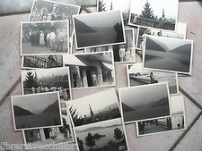 Lotto di 19 foto bn ZURIGO LAGO DEI QUATTRO CANTONI DI LUGANO 1959 SVIZZERA del