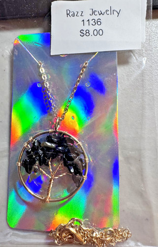 Collana rotonda pietra di - rotonda,