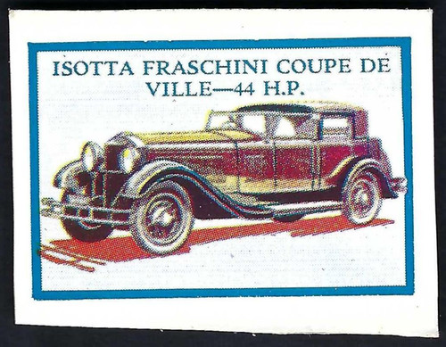 Thomson motor cars isotta - -,