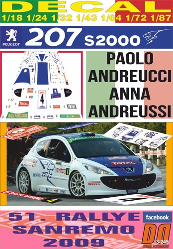 Decal peugeot 207 s2000 paolo - decal,