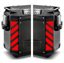 n.2 Rifrangenti Strisce FLUO Rosso compatibile GIVI TREKKER OUTBACK 48 37