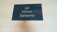 MANUALE USO E MANUTENZIONE CIAO SI BRAVO  PIAGGIO