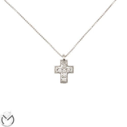 Collana oro bianco 750 - bianco, 18