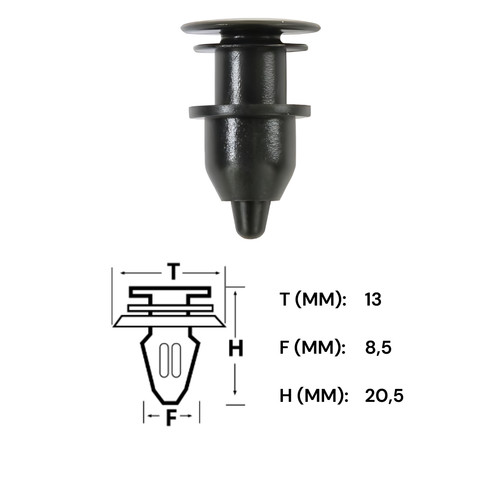 25x clip fissaggio pannello - di,