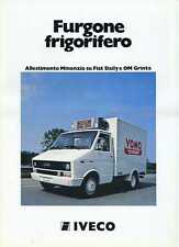 BROCHURE DEPLIANT IVECO FURGONE FRIGORIFERO MINONZIO FIAT DAILY OM GRINTA