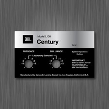 JBL L100 Century VINYL STICKER