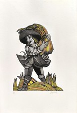 Emanuele Luzzati. Incisione