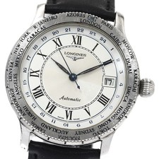 Orologio Uomo Automatico LONGINES Lindbergh GMT L2.611.4 Quadrante Argento/Bianco_884994