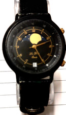 Orologio da polso unisex vintage con fasi lunari e datario LE DUC