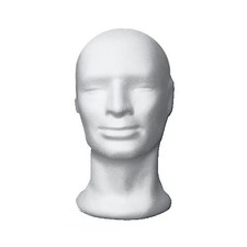 TESTA POLISTIROLO BIANCA UOMO