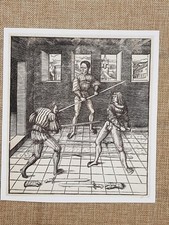 La scherma Antica stampa del '500 Ristampa