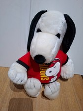 Perfetto SNOOPY ORIGINALE d'epoca fine anni'60 / '70  peluche 40 cm con collare