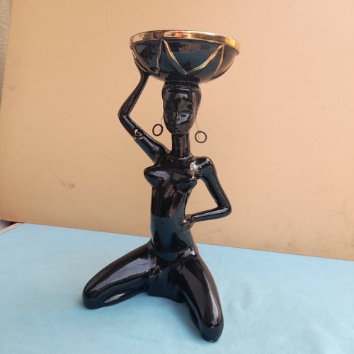 Donna nera mora ceramica - nera,
