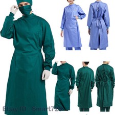 Abito Chirurgico Uomo Donna Ospedale Lavoro Laboratorio Cappotto Protettivo Isolamento Abbigliamento
