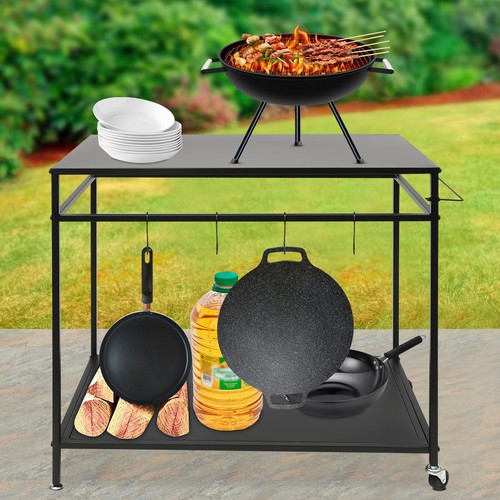 Kitchen prep table bbq grill - prep,
